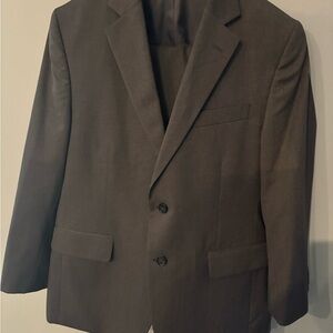 Stafford Classic Men's Blazer and Pants in Dark Gray